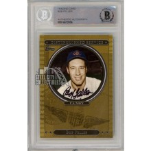 Bob Feller 2007 Topps Distinguished Service Baseball Autograph Card #DS3 BAS (Black Ink)