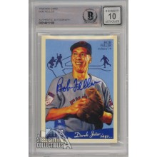 Bob Feller 2008 Upper Deck Goudey Baseball Autograph Card #56 BAS 10
