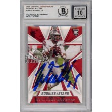 Justin Fields 2021 Panini Rookies & Stars Draft Autograph Rookie Card #302 BAS 10