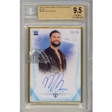 Finn Balor 2019 Topps Transcendent Blue Autograph Card 11/15 BGS 9.5 Gem Mint