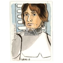 Jason Flowers 2013 Topps Star Wars Illustrated A New Hope Panorama Sketch Card 1/1
