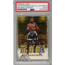 Floyd Mayweather Jr 2010 Sport Kings Ringside Gold Round 1 "Money" Autograph Card #17 PSA/DNA