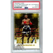Floyd Mayweather 2010 Sport Kings Ringside Gold Round 1 Autograph Card #17 PSA/DNA