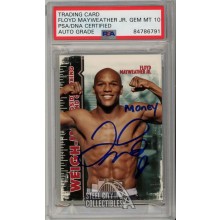 Floyd Mayweather Jr 2010 Sport Kings Ringside Red Weigh-Ins Autograph "Money" Card #56 PSA/DNA 10