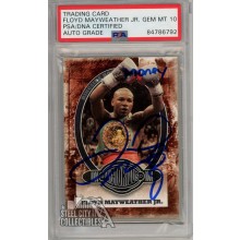 Floyd Mayweather Jr 2010 Sport Kings Ringside Black Victorious "Money" Autograph Card #86 PSA/DNA 10