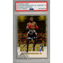 Floyd Mayweather Jr 2010 Sport Kings Ringside Gold Round 1 "Money" Autograph Card #17 PSA/DNA 10