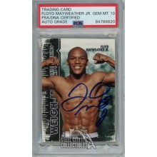 Floyd Mayweather Jr 2010 Sport Kings Ringside Black Weigh-Ins Autograph Card #56 PSA/DNA 10