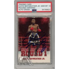 Floyd Mayweather Jr 2010 Sport Kings Ringside Red Round 1 Autograph Card #17 PSA/DNA 10