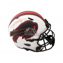 Doug Flutie Autographed Bills Lunar Eclipse Replica Full-Size Football Helmet - BAS COA