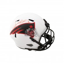 Doug Flutie Autographed Patriots Lunar Eclipse Replica Full-Size Football Helmet - BAS COA