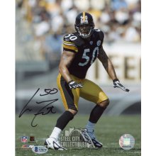 Larry Foote Autographed Pittsburgh Steelers 8x10 Photo - BAS COA (Black Ink)