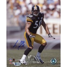 Larry Foote Autographed Pittsburgh Steelers 8x10 Photo - BAS COA (Blue Ink)