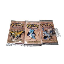 Pokemon Fossil Unlimited Booster 3-Pack Art Set