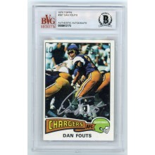Dan Fouts 1975 Topps Football  Autographed Auto Card #367 - BAS