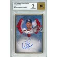 Wander Franco 2020 Bowman Transcendent Autograph Rookie Card Red 1/1 BGS 9