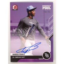 Wander Franco 2020 Bowman Next Prospect Pool Purple Autograph Rookie Card 15/25