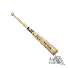 Wander Franco Autographed Rawlings Blonde Baseball Bat - BAS