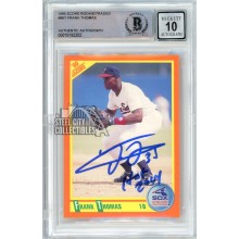 Frank Thomas 1990 Score Rookie & Traded Autograph "HOF 2014" Rookie Card #86T BAS 10