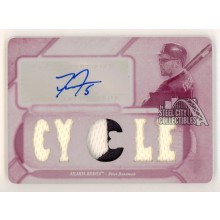 Freddie Freeman 2017 Topps Triple Threads White Whale Auto Patch Plate Card 1/1
