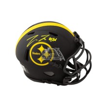 Pat Freiermuth Autographed Pittsburgh Steelers Eclipse Mini Football Helmet - BAS COA
