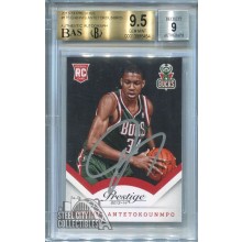 Giannis Antetokounmpo 2013-14 Panini Prestige Rookie Autograph BGS 9.5 BAS 9