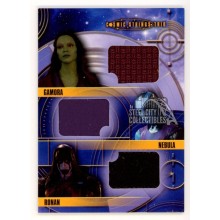Gamora/Nebula/Ronan 2014 Upper Deck Marvel Guardians Of The Galaxy Relic Card #CST-6