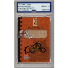 Kevin Garnett 2003-04 Fleer Scouting Report Autograph Card PSA/DNA 10
