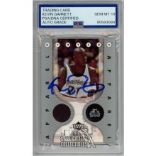 Kevin Garnett 2006-07 Upper Deck Ovation Autograph Jersey Card #OA-KG PSA/DNA 10