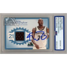 Kevin Garnett 2003-04 Fleer Skybox Autograph Jersey Card /350 #J-KG PSA/DNA 10