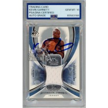 Kevin Garnett 2005-06 UD SP Game Used Autograph Jersey Card #AF-KG PSA/DNA 10