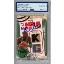 Kevin Garnett 2008-09 Fleer Hot Prospects Autograph Jersey Card NBAKG PSA/DNA 10