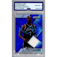 Kevin Garnett 2014-15 Panini Prizm Autograph Jersey Card #20 PSA/DNA 10 (Blue)