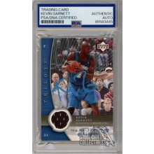 Kevin Garnett 2005-06 UD Trilogy Autograph Jersey Card #CE-KG PSA/DNA (Blue)