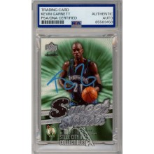 Kevin Garnett 2007-08 UD Sweetspot Autograph Jersey Card #ST-KG PSA/DNA (Blue)