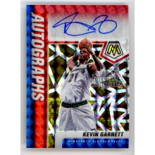 Kevin Garnett 2020-21 Panini Mosaic Choice Red Blue Autograph Card #AM-KGA