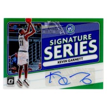 Kevin Garnett 2020-21 Panini Donruss Optic Signature Green Autograph Card #SSKGA