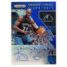 Kevin Garnett 2019-20 Panini Prizm Blue Shimmer Autograph Card #SS-KGN