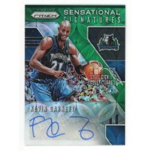 Kevin Garnett 2019-20 Panini Prizm Green Scope Autograph Card #SS-KGN 6/8