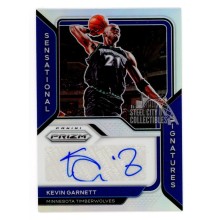 Kevin Garnett 2020-21 Panini Prizm Sensational Signatures Silver Auto Card SSKGA