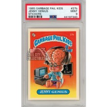Jenny Genius 1985 Garbage Pail Kids Sticker Card #27b PSA 9