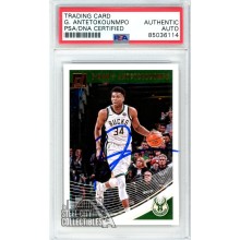 Giannis Antetokounmpo 2018-19 Panini Donruss Autograph Card #85 PSA/DNA