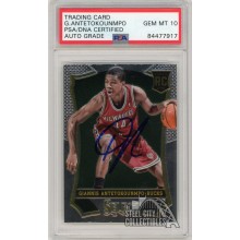 Giannis Antetokounmpo 2013-14 Panini Select Basketball Rookie Card Autograph - PSA/DNA 10
