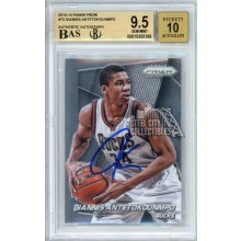 Giannis Antetokounmpo 2014-15 Panini Prizm Autograph Card #73 BGS 9.5 BAS 10