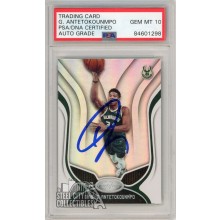 Giannis Antetokounmpo 2019-20 Panini Certified Autograph Card #56 PSA/DNA 10