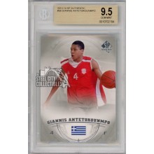 Giannis Antetokounmpo 2013-14 Upper Deck SP Authentic Rookie Card #36 BGS 9.5 Gem Mint