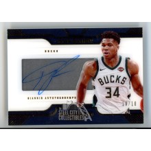 Giannis Antetokounmpo 2018-19 Panini Dominion Exhibit Autograph Card MEGAN 10/10
