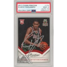 Giannis Antetokounmpo 2013-14 Panini Prestige Rookie Autograph PSA 9 PSA/DNA 10