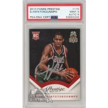 Giannis Antetokounmpo 2013-14 Panini Prestige Rookie Autograph PSA 9 PSA/DNA 9