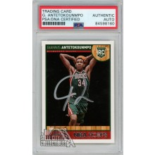 Giannis Antetokounmpo 2013-14 Panini Hoops RC Rookie Autograph #275 PSA/DNA