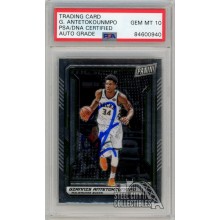 Giannis Antetokounmpo 2019 Panini National VIP Autograph Card #35 PSA/DNA 10